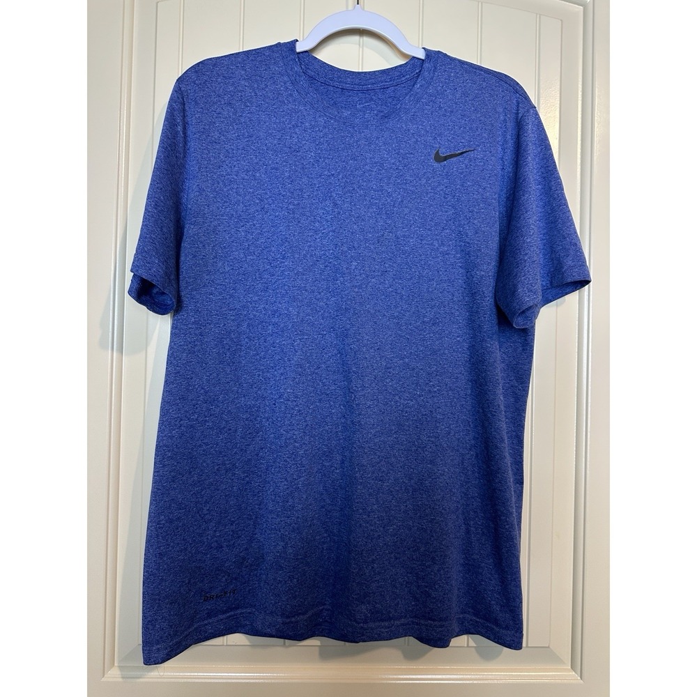 NIKE Dri-FIT blue short sleeve t-shirt sz L gym workout casual athletic